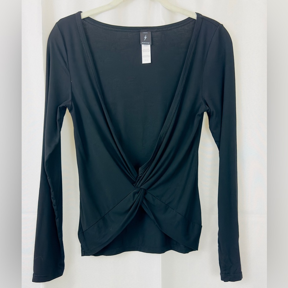 Electric Yoga - Liberty Long Sleeve, Twist Front Moisture Wicking Top   …